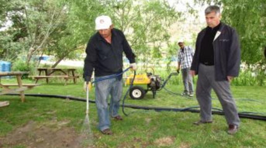 Belediye Keneye Karşı Park Alanlarını Ilaçladı