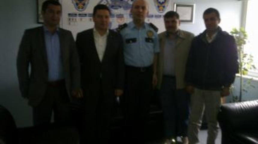 Sivil Toplum Kuruluşlarından Emniyet M&uuml;d&uuml;r&uuml; Mermer'e Ziyaret