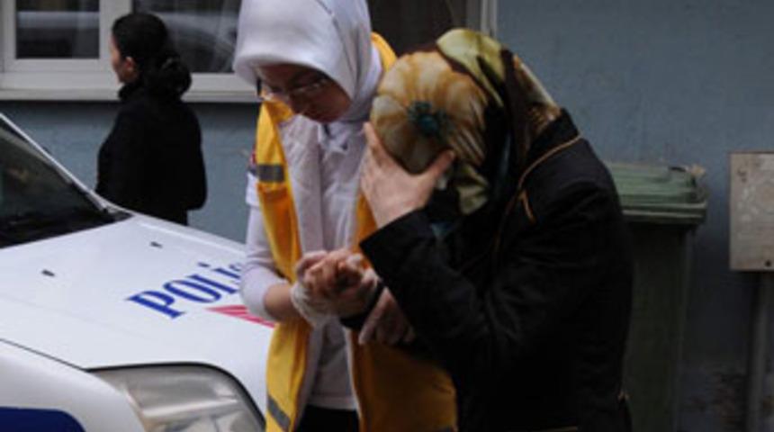 Koca dayağı boruya tırmandırdı