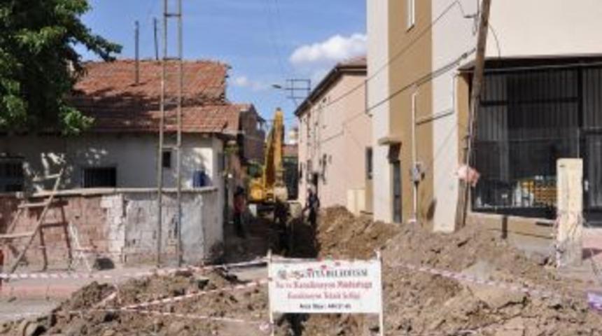 Malatya'da Kanalizasyon Şebeke Hattı Çalışmaları