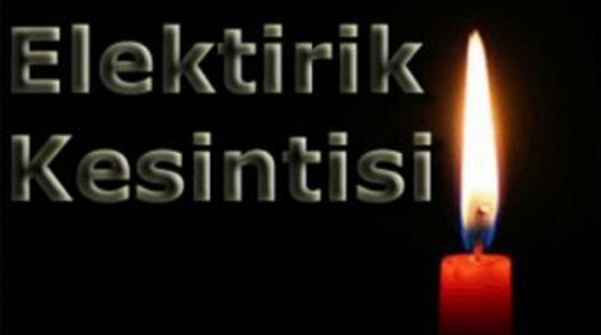 Bir hafta elektrik kesintisi