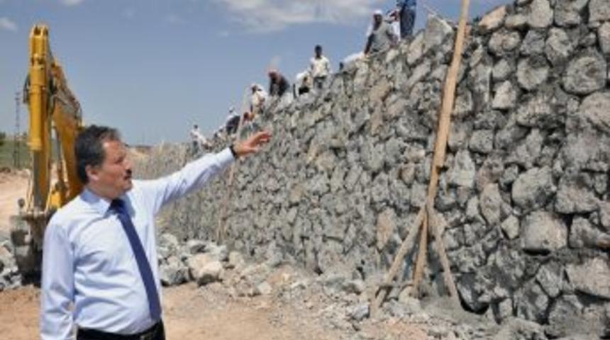 Kuzey Kuşak Yolu'nda Dolgu &Ccedil;alışması Yapılıyor