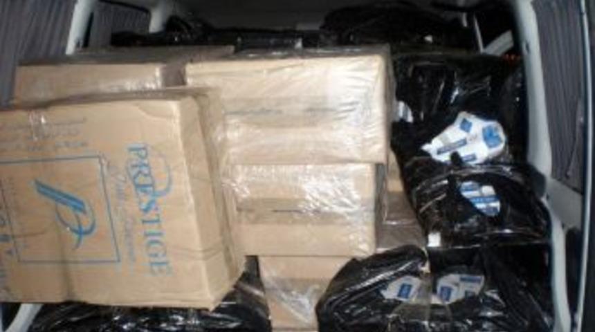 Gaziantep'te G&uuml;mr&uuml;k Ka&ccedil;ağı Sigara Ele Ge&ccedil;irildi