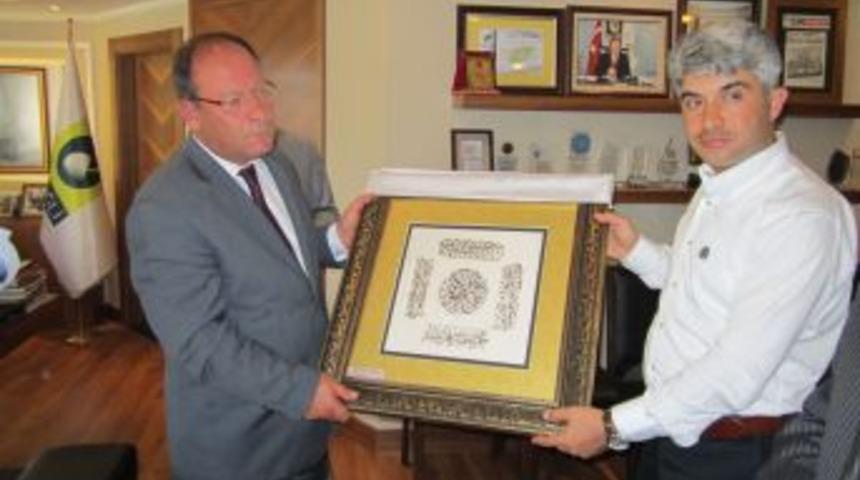 Sabah Eğitim Kurumları Y&ouml;netiminden Başkan Opruk&ccedil;u'ya Ziyaret