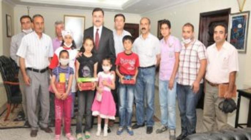 L&ouml;semili &Ccedil;ocuklar Sıkıntılarını Vali Turhan&rsquo;a Anlattı