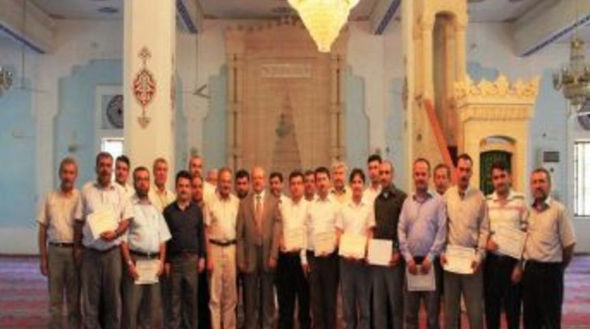 Ezanı G&uuml;zel Okuma Kursu Sona Erdi
