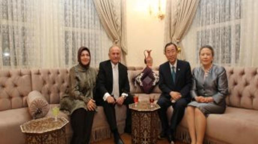 Kadir Topbaş, Ban Ki-moon'u Evinde Ağırladı