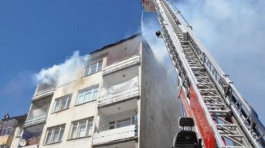 Erzurum'da Korkutan Yangın