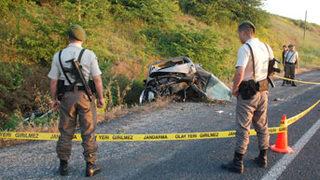 Sınav yolunda kaza; 1 ölü
