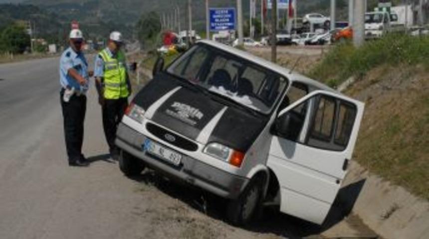 Samsun'da Trafik Kazası: 1 Yaralı