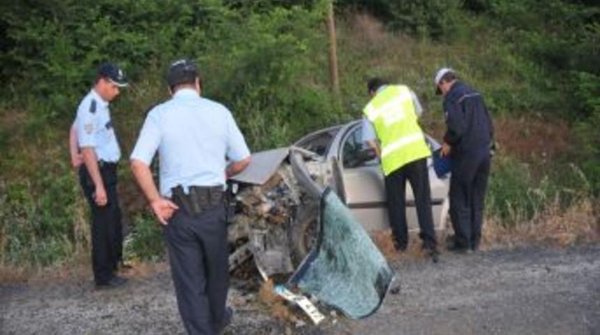 Tekirdağ'da Trafik Kazası: 1 &Ouml;l&uuml;, 1 Ağır Yaralı