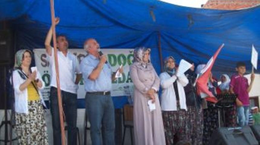 K&ouml;yl&uuml;ler, &Ccedil;evre Kirliliğine Karşı Miting Yaptı