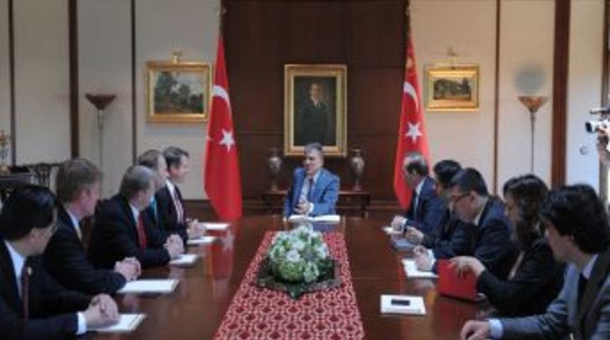 G&uuml;l: ABD Ulusal Başhukuk&ccedil;ular Birliği Heyetini Kabul Etti