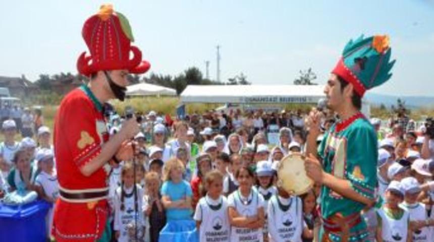 &Ccedil;evreci Minikler U&ccedil;urtma Şenliğinde Buluştu