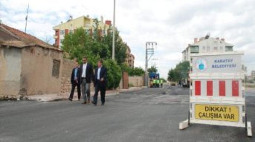 Başkan Han&ccedil;erli Asfalt &Ccedil;alışmalarını Yerinde İnceledi