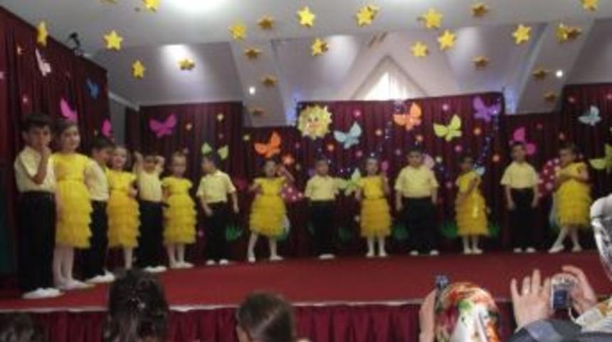 D&uuml;zce Saray Leman Seven Anaokulu Minikleri Hem Coştu Hem De Coşturdu