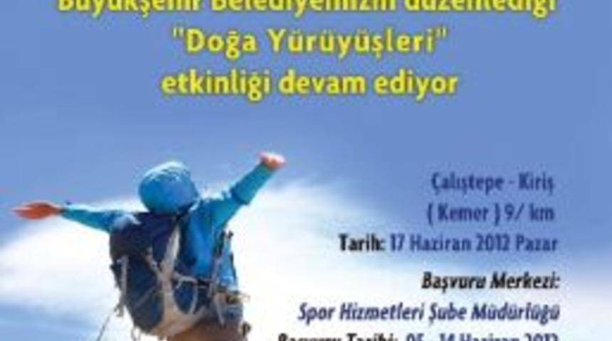 B&uuml;y&uuml;kşehir&rsquo;den Kemer&rsquo;e &Uuml;cretsiz Doğa Y&uuml;r&uuml;y&uuml;ş&uuml;