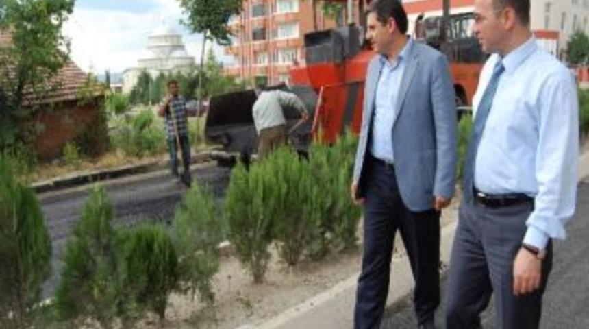 Geyim İle Aydınlı&rsquo;dan Asfalt &Ccedil;alışmalarına İnceleme