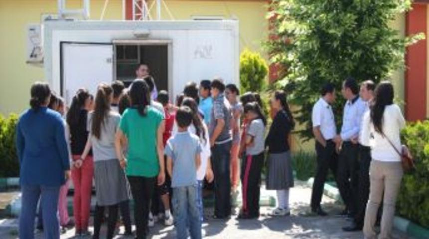 &Ouml;ğrenciler, Hava Kalitesi &Ouml;l&ccedil;&uuml;m Cihazı Hakkında Bilgilendirildi