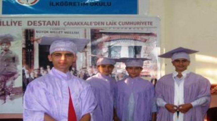 Cafer Recai Gizer İlk&ouml;ğretim Okulu&rsquo;nda Mezuniyet Sevinci