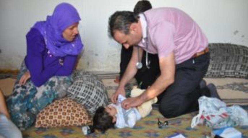 Cizre Belediyesi Bişeng Sağlık Merkezi K&ouml;ylerde Sağlık Taraması Başlattı