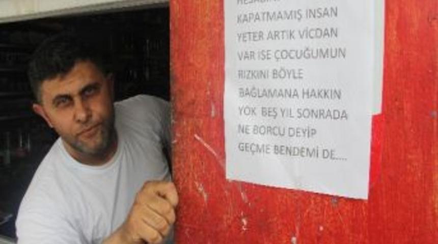 Bakkaldan Borcunu &Ouml;demeyen M&uuml;şterilerine Yazılı Uyarı