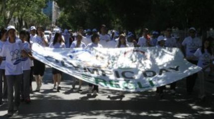 Konya&rsquo;da Olimpik G&uuml;n Y&uuml;r&uuml;y&uuml;ş&uuml; Ve Koşusu