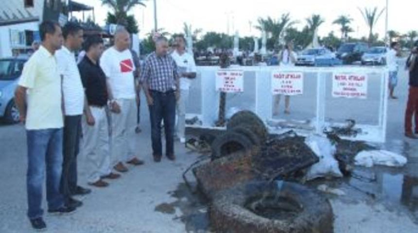 Denizden Kamyon Lastiği &Ccedil;ıktı