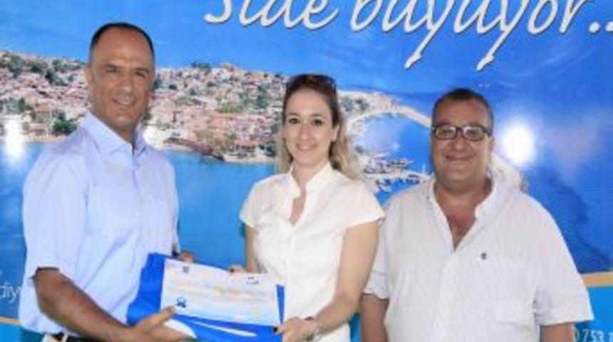 Side'de 11 Konaklama Tesisine Mavi Bayrak