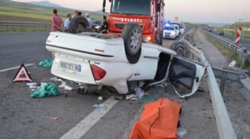 Polatlı&rsquo;da Trafik Kazası: 1 &Ouml;l&uuml; 4 Yaralı