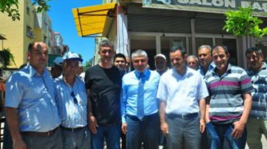 MHP&rsquo;li Yılmaz esnafla dertleşti