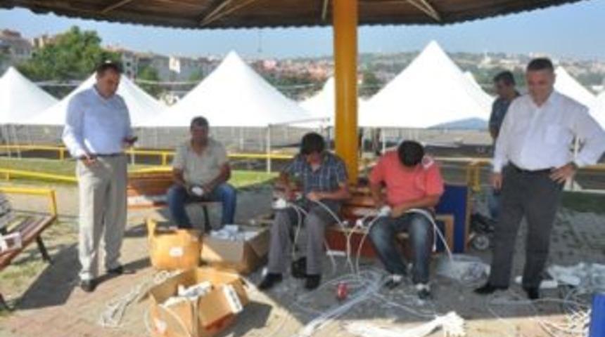 Başkan Dalgı&ccedil; Festival alanını inceledi