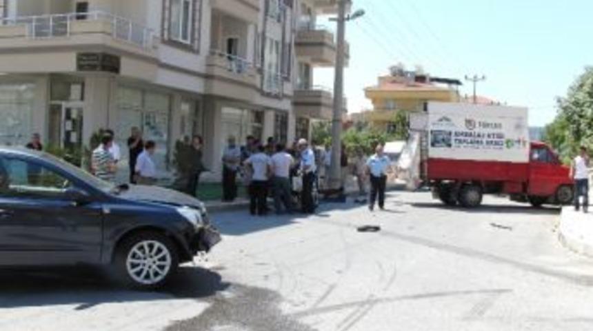 Milas&rsquo;ta Trafik Kazası: 2 Yaralı