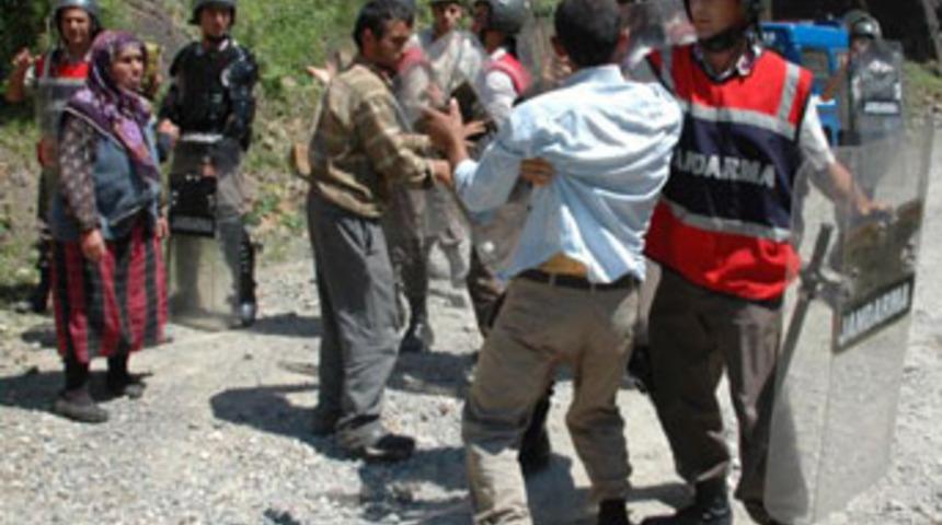 Rize'de HES Gerginliği