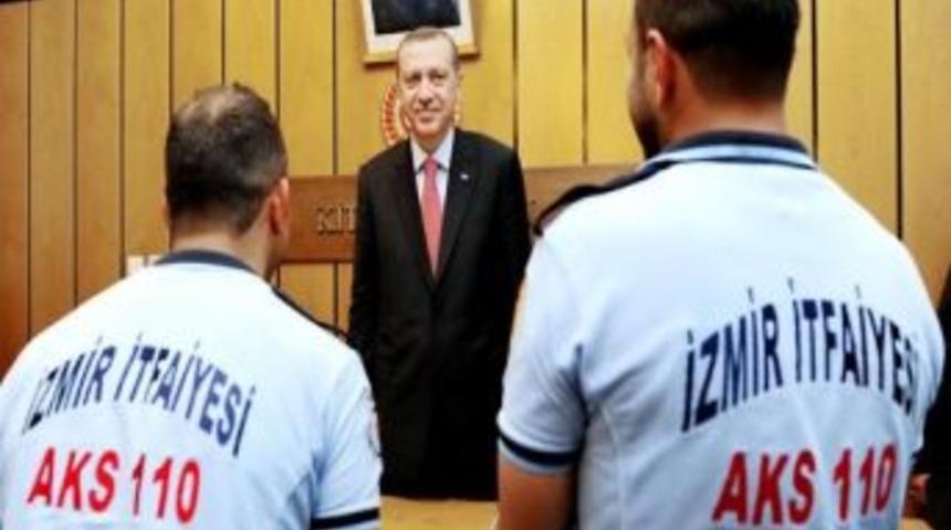 İtfaiyecilerden Başbakan'a Ziyaret