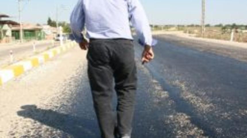 Edirne&rsquo;de Sıcaklar Asfaltı Eritti