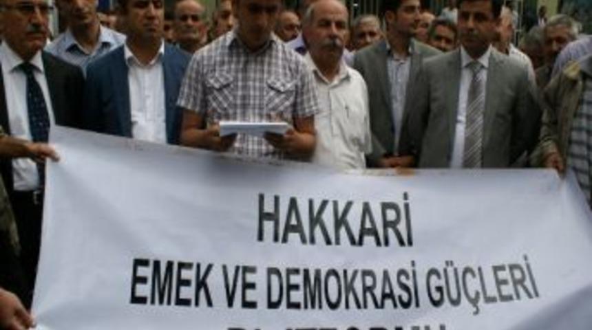 Hakkari Emek Ve Demokrasi Platformu, G&ouml;zaltıları Kınadı