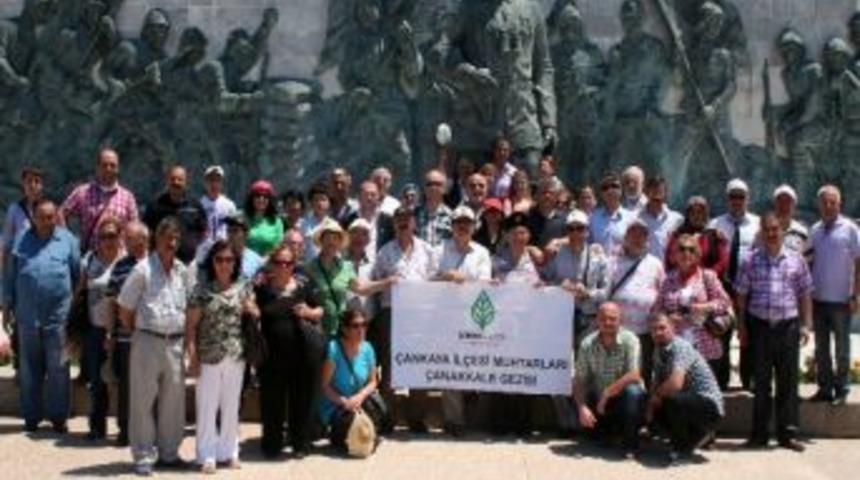 &Ccedil;ankayalı Muhtarlar &Ccedil;anakkale Zaferini Yeniden Yaşadılar