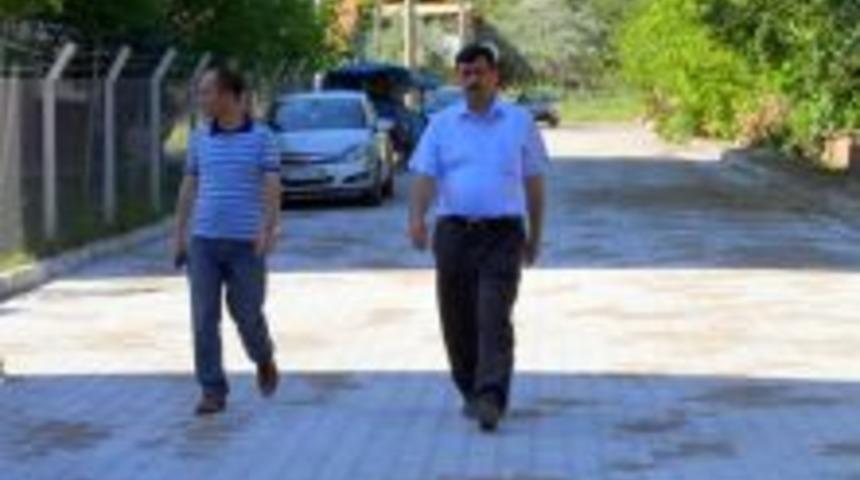 Osmancık TOKi&rsquo; de parke taşı d&ouml;şemesi