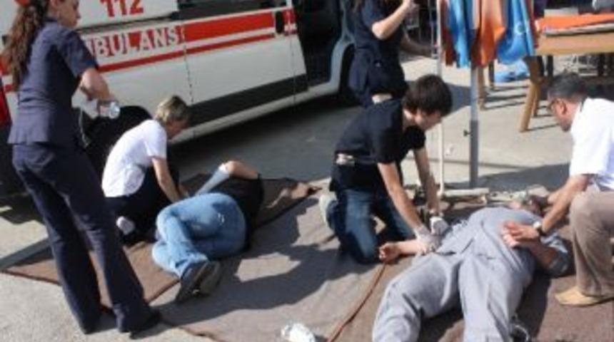 Devlet Hastanesi&rsquo;nde Yangın Tatbikatı Yapıldı