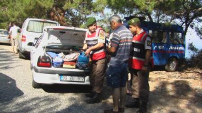 Dilek Yarımadası Mill&icirc; Parkı Girişinde Jandarma Kontrolu Başlıyor