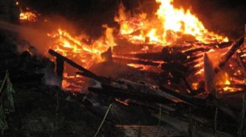 Artvin'de Yangında 2 Ev K&uuml;l Oldu