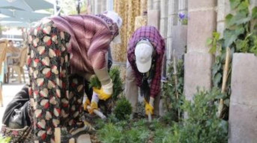 Karaman Belediyesi Kenti &Ccedil;i&ccedil;eklerle S&uuml;sl&uuml;yor