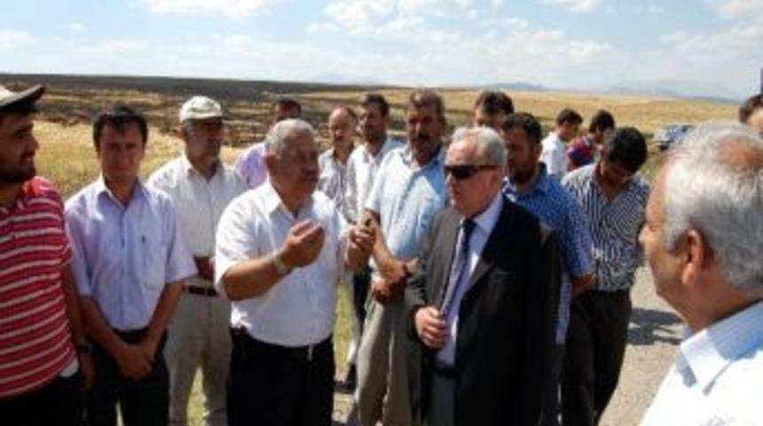 Adıyaman&rsquo;da Bin D&ouml;n&uuml;ml&uuml;k Ekili Alan Yandı