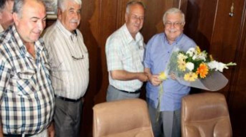 Oda Başkanlarından Ak&ccedil;ay Belediye Başkanına Sağlık Ziyareti