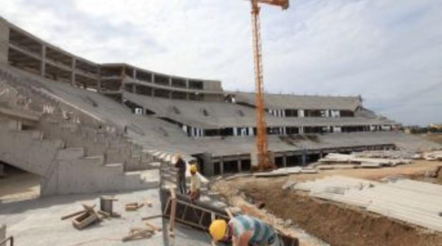 Timsah Arena'nın Inşaatı Canlı Olarak Sanal Alemden Yayınlanıyor