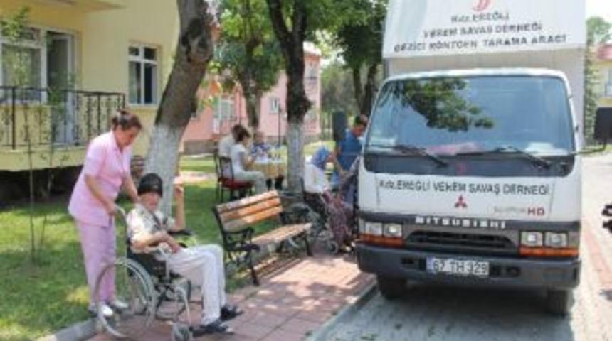 Huzurevinde Verem Taraması Yapıldı