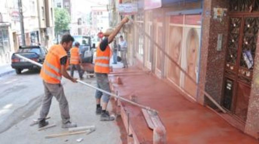 Unkapanı&rsquo;na Baskı Beton Yaya Kaldırımı