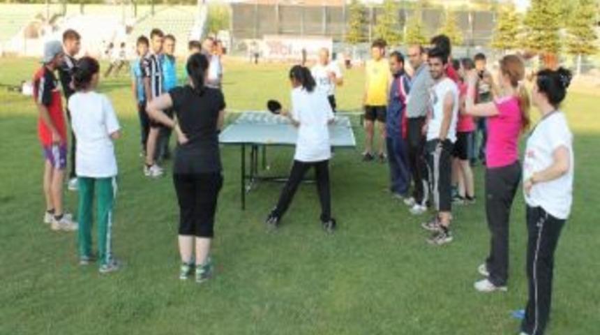 Olimpiyat Hazırlıkları Ahi Stadı'nda Devam Ediyor