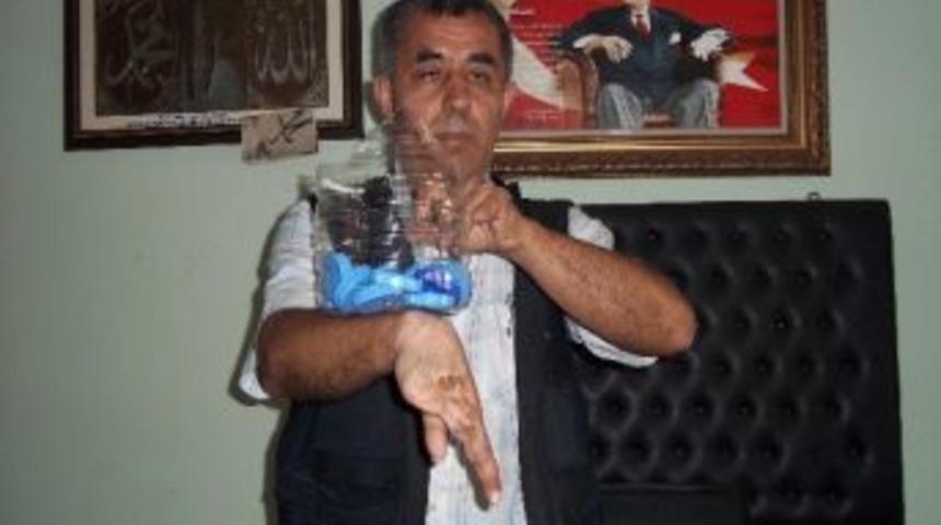 Kırıkkale'de, Engeli Olan Gazeteci Engelliler İ&ccedil;in Mavi Kapak Topluyor